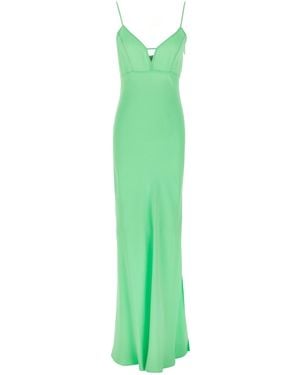 Twinset Maxi Satin Dress Dresses - Green