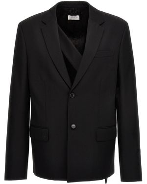 Off-White c/o Virgil Abloh 'ow Stickerei' Blazer - Schwarz
