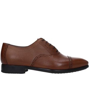 Ferragamo Derby Riley Herrens Leder Braun/Wurzel