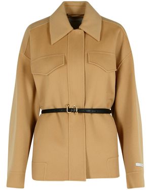 Sportmax 'Cantore' Camel Virgin Wolljacke - Natur