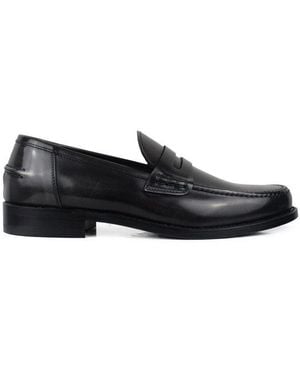 ALBERTO Lederen Loafers - Zwart