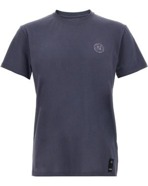 Fendi Camiseta de 'Postcards' - Azul