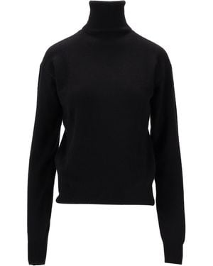 Saint Laurent Pull Col Roule Eco Cachemire G - Schwarz