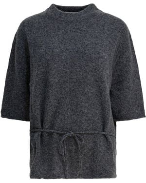 UMARMUNG Wool-blend Crew-neck Sweater Knitwear Gray