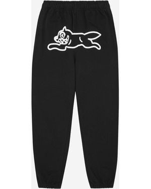 ICECREAM Cotton Trousers With Logo - Black
