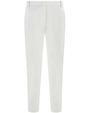Pinko Bello Straight-Leg Trousers Polyester Straight - White