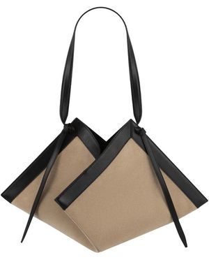 Yuzefi Shoulder Bag Wonton Suede - Natural