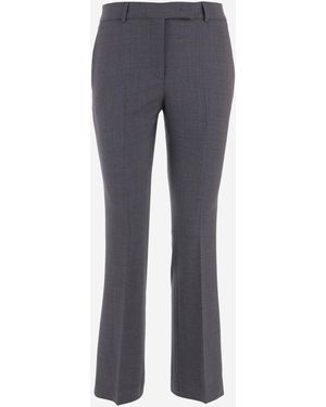 QL2 Donna Stretch Wool Blend Trousers - Blue