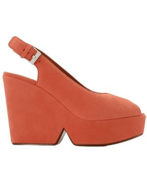 Robert Clergerie Dylan9 Sandals Orange Cuir