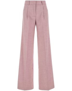 ANDAMANE Stretch Polyester Blend Palazzo Pant - Pink