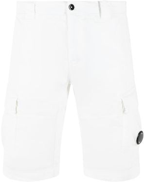 C.P. Company Cotton Shorts - White