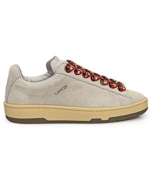 Lanvin Leather Low Top Sneakers - Braun
