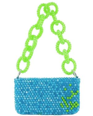 Germanier Hobo Bag Multi Pearl - Blauw