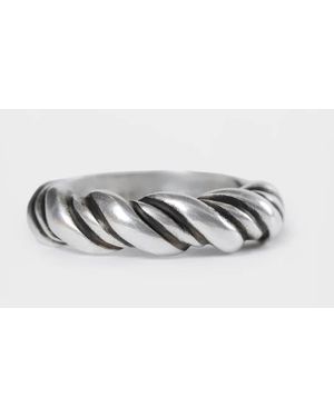 Ann Demeulemeester Bice Twisted Enkele Ring - Zwart