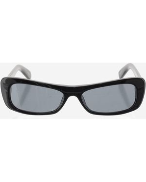 Jacquemus Sonnenbrille mit Logo - Schwarz