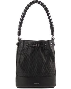 Zanellato Monda' Beuteltasche aus Leder S - Schwarz