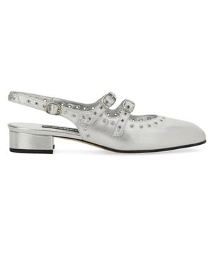 CAREL PARIS Mary Jane Slingback "queen" - White