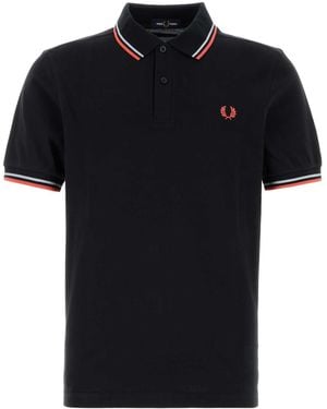 Fred Perry Piquet Polo Shirt - Black