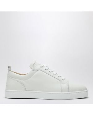 Christian Louboutin Louis Junior Leather Low-Top Sneakers - White