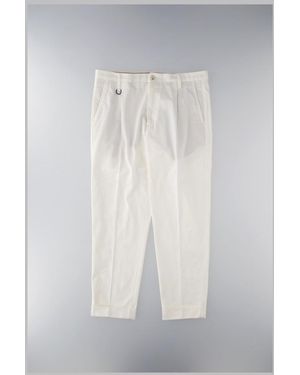 Paolo Pecora Stretch Cotton Trousers By - White