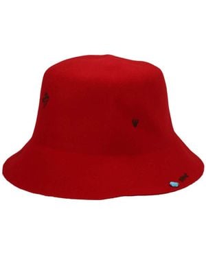 SUPERDUPER 'Freya' x Laurent Jorubini Bucket Hat - Rouge