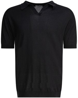 John Smedley Polo -Hemden - Schwarz