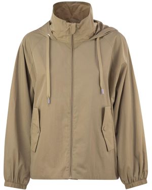 Weekend by Maxmara Spuma Technical Taffeta Windbreaker Jacket - Natural