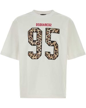 DSquared² Cotton Oversize T Shirt - White