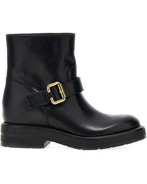 Chloé Coddington Ankle Boot 100% Calf-Skin Leather - Zwart
