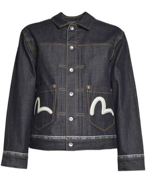 Evisu Abrigos - Negro