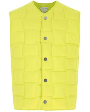 Bottega Veneta Fluo Nylon Padded Vest - Yellow