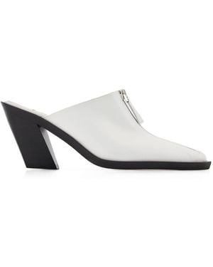 Elleme Eclair Zip Mule Leather - White