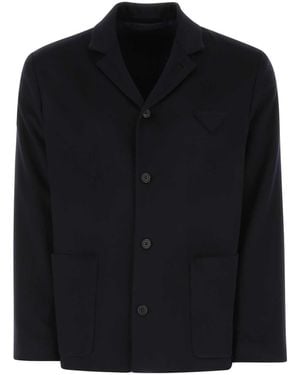 Prada Midnight Cashmere Blazer - Black