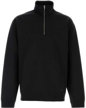 Valentino Garavani Cotton-Blend Sweatshirt - Black