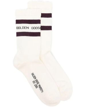 Golden Goose Socken Im Distressed-Look - Weiß
