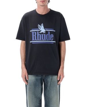 Rhude Rossa Cotton T-Shirt - Blue