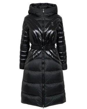 Blauer Mäntel schwarz