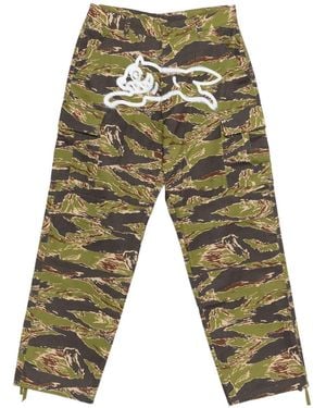 ICECREAM Cotton Cargo Trousers - Green