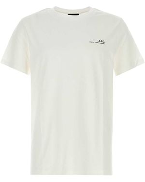 A.P.C. Cotton T Shirt - White