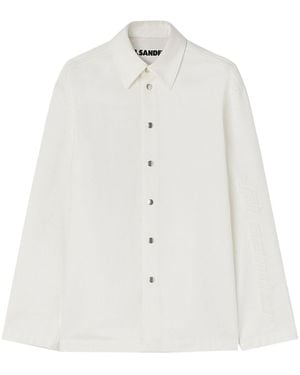 Jil Sander Organic Cotton Denim Shirt - White