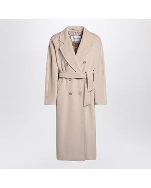 Max Mara Double Breasted Coat - Natural