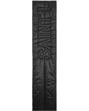 Saint Laurent Logo gepolsterter Schal - Schwarz