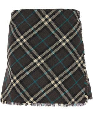 Burberry Besticktes Polyester -Mischungsminirock - Schwarz