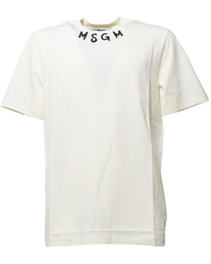 MSGM T-shirts En Polo's - Wit