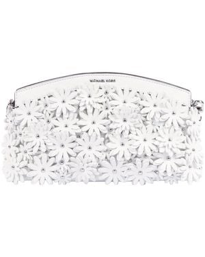 Michael Kors Sm Dome Chn Clutch Xbody - Weiß