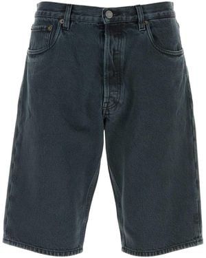 Prada Dark Denim Bermuda Shorts - Blue