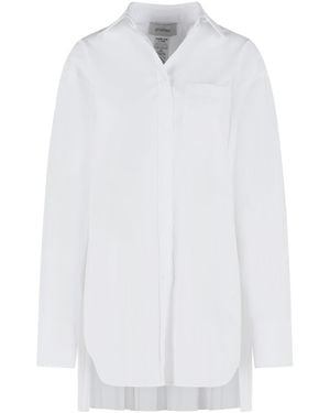 Sportmax 'Nespolo' Cotton Blend Shirt Dress - White