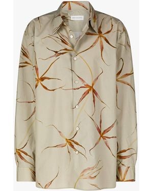 Dries Van Noten 00900 Croom 2005 M.W.Shirt - Natural