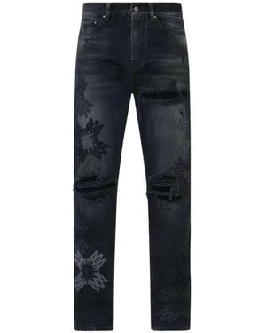 Amiri Distressed Ma Quad Jeans - Blue