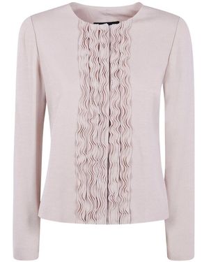 Emporio Armani Ruffled Jacket - Pink